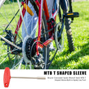Bike Concealed Spoke Wrench T Shaped Sleeve Built-in Spoke Cap Tool (3.2mm)