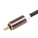 3.5mm Jack to 2 RCA AUX Audio Cable 1/8 Male to 2RCA Male Splitter (1m) Newly