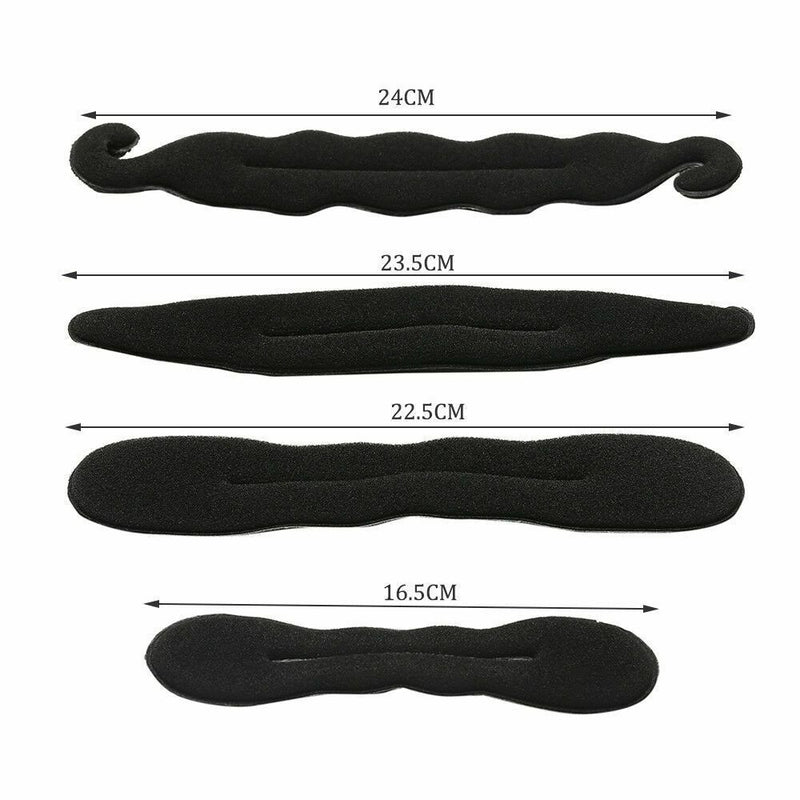 Women DIY Donut Bun Updo Ponytail Maker Foam Twist Sponge Hair Braid Tool Set