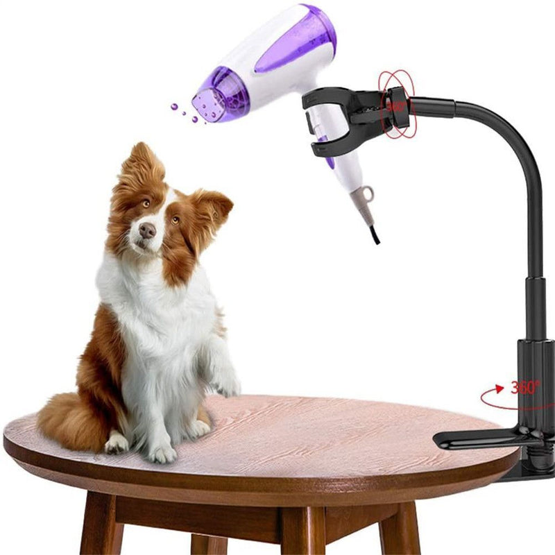 Degree Dog Grooming Pet Grooming Shelf Rotatable Hair Dryer Bracket Hands-Free