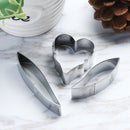 3pcs/set Orchid Flower Petal Mold Cookie Cutter Fondant Cake Tool
