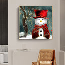 Snowman Full Square Drill Diamond Painting 5D DIY Rhinestone Picture Mosaic