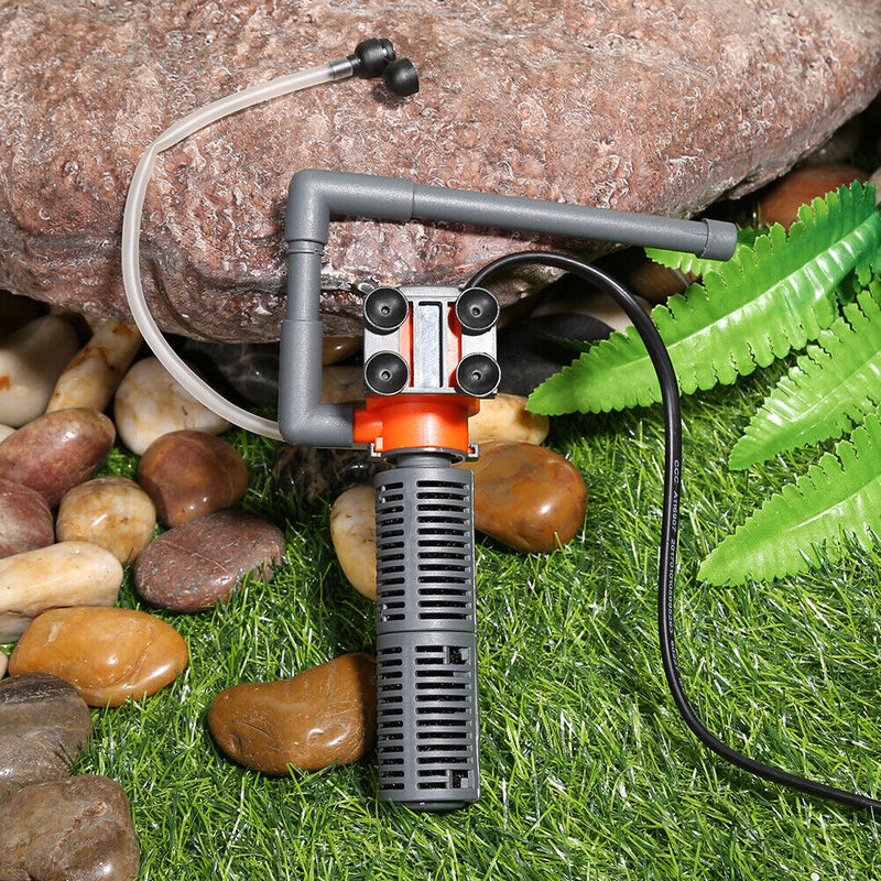 Fish Tank Filter Aquarium Water Filtration Air Oxygen Submersible Pump (5W)