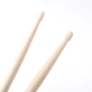 1 Pair Anti-slip 5A Music Band Maple Wood Oval Tip Drum Sticks (Yellow) Newly