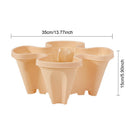 Vertical Planter, Gardening Nursery Pots for Strawberry Planting (Beige)