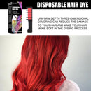 Hair Chalk Disposable Hair Dye Washable Healthy Hair Dyeing Brush (Red)