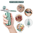 Gun Face Nano Fog Air-Brush Nano Ionic Mini Air Compressor Kit Oxygen Injector