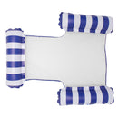 PVC Water Hammock Float Lounger Pool Inflatable Recliner Chair (Dark Blue) Newly