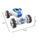 4WD Watch Gesture Sensor 2.4GHz RC Stunt Car Toys with 2 Battery (Blue) Newly