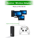 Wireless USB Gaming Receiver Dongle Adapter for XBOX ONE WIN 8/10 PC Controller