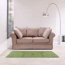3pcs Fluffy Rugs Anti Slip Doormat Carpet Floor Mat(Green)