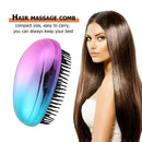 Egg Massage Comb Straight Salon Hairbrush Home Styling Tools (Multicolor)