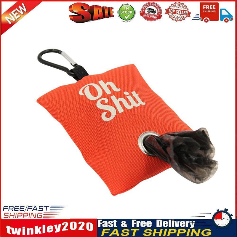 Pets Garbage Poop Bag Dispenser Dog Poop Waste Bag Holder Organizer (Red) Newly