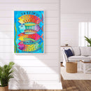 Partial Special Diamond Painting DIY Kit 4 Undersea Fish Rhinestone Picture