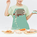 Kitchen Aprons for Women Men Household Baking Tree Sloth Linen Cook Tablier