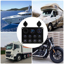 Boat LED Rocker Switch Panel 8 Gang 12V/24V Dual USB Port Circuit Breaker