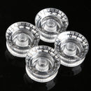 4Pcs Transparent Acrylic Speed Knob Volume Tone Control for Electric Guitar