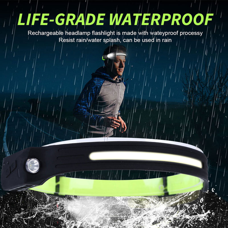 Sensing COB Headlights Long Distance Lighting & Household Rechargeable Lights