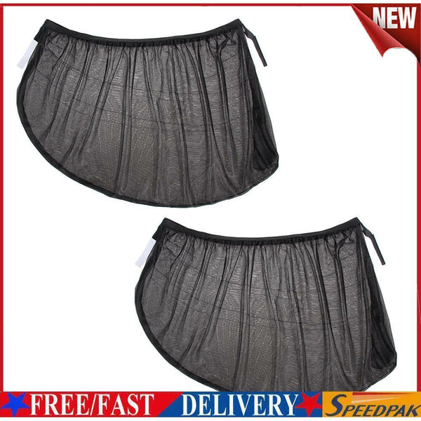2pcs UV Protection Car Front Rear Side Window Sun Shade Anti-mosquito Net #F