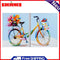 2 Panels Bike Oil Paint By Numbers Kits Hand Painted Wall Art Craft Home Decor