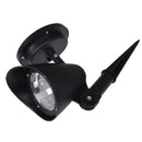 2pcs 3LED Solar Power Outdoor Landscape Headlights Lawn Way Garden Lights