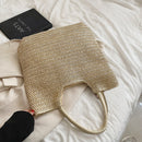 Hand-woven Women Shoulder Handbag Summer Fashion Straw Beach Shopping Tote Bag