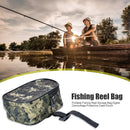 Digital Camo Portable Fishing Reel Bag Protective Case Bag Fishing Accessories