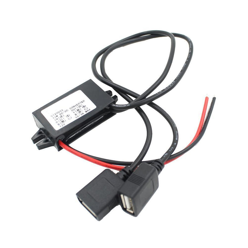 Inverter DC 12V to 5V 3A Dual USB Auto Power Regulator step-down