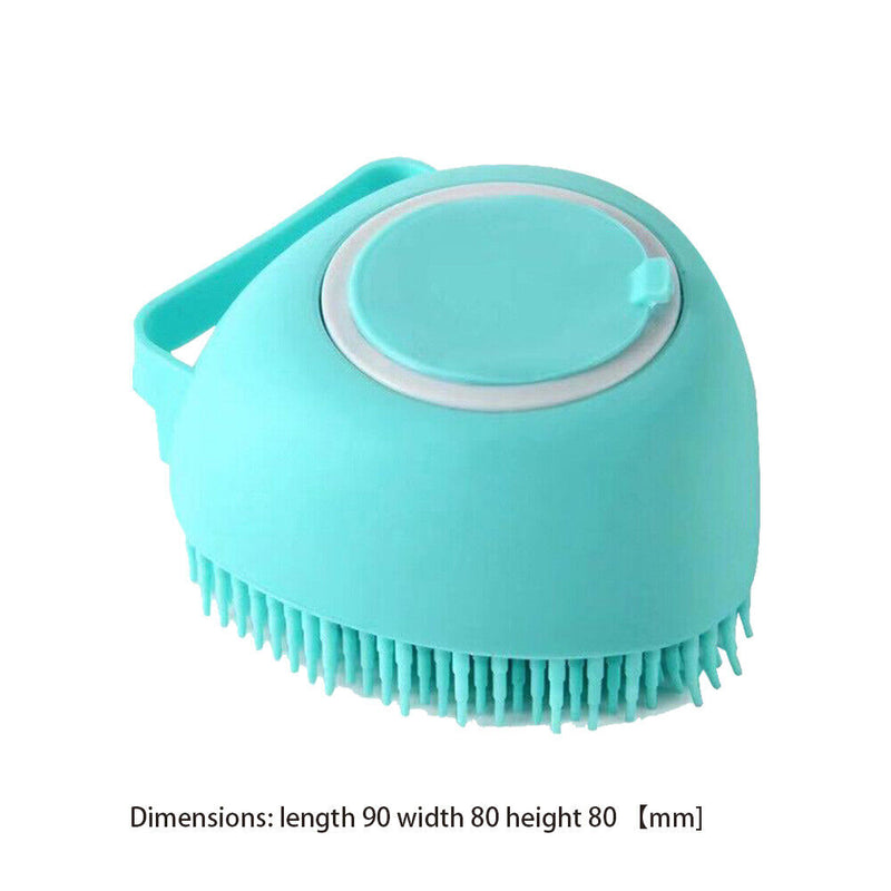 Soft Pet Dog Bath Shower Shampoo Brush SPA Massage Clean Scrubber (Blue) Newly