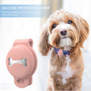 Pet Dog Collar Tracker Cover Anti-Lost for Airtag Protective Case (Pink)