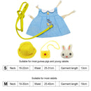 Hamster Harness Vest Leash Set Small Animal Travel Chest Strap Clothes Supp