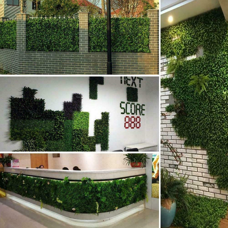 Plant Artificial Mat Greenery Wall Hedge Grass Fence Panel Decor Foliage U hot.