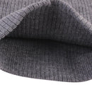 Unisex Women Men Cap Warm Hat Skullies Knitted Beanie Cap(Gray)