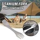 Titanium Tableware Set Fork Spoon Camping Picnic M9O7