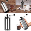 Adjustable Setting Stainless Steel Coffee Bean Mill Manual Coffee Grinder