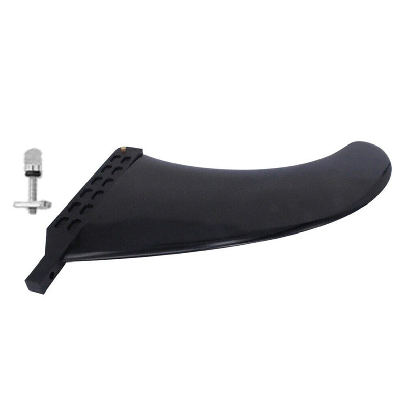 9in Surfing Tail Fin Removable Paddle Rudder Surfboard Stabilizer (Black) Newly