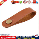 Leather Electric Guitar Strap Button Lock Belt for Bass Ukulele (Brown) Newly
