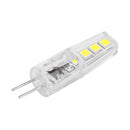 2W Silicone Corn Lamp G4 SMD2835 8 LED Chandelier Light Bulb (Cold White) Newly