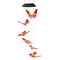 LED Solar Wind Chime Butterfly Light Color Changing IP65 Hanging Lamp (A) Newly