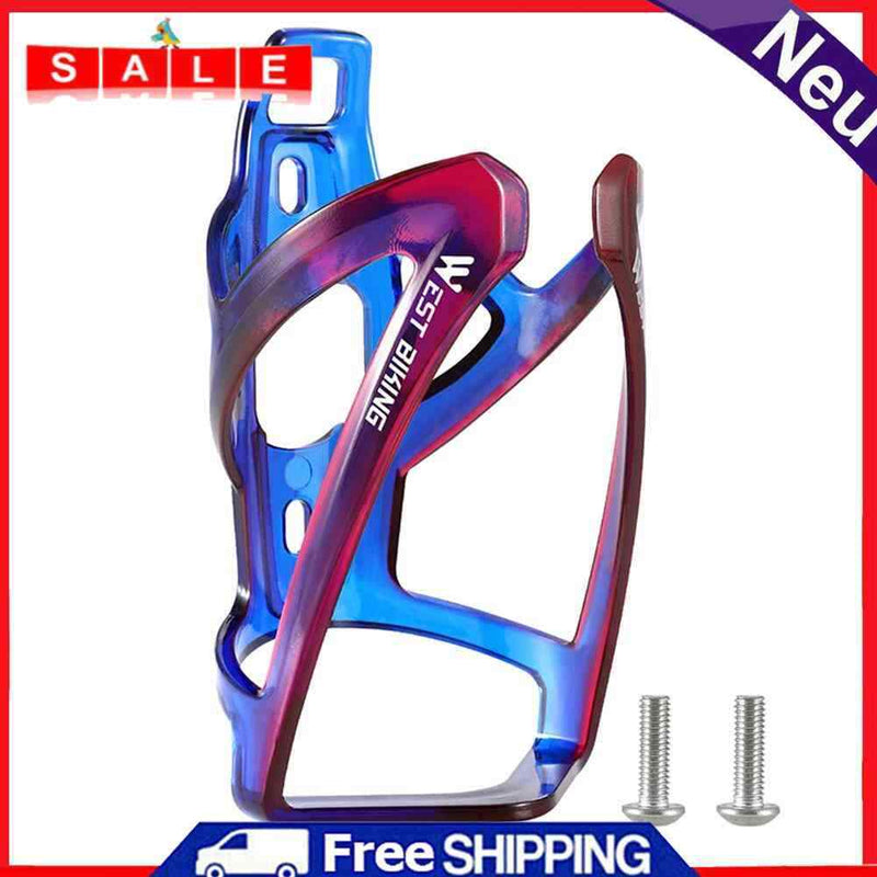 WEST BIKING Water Bottle Holder MTB Road Bike Kettle Cage (Blue Purple)