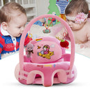 Infant Sofa Seat Skin Cartoon Plush Safety Seat Chair Without Cotton (Pink)