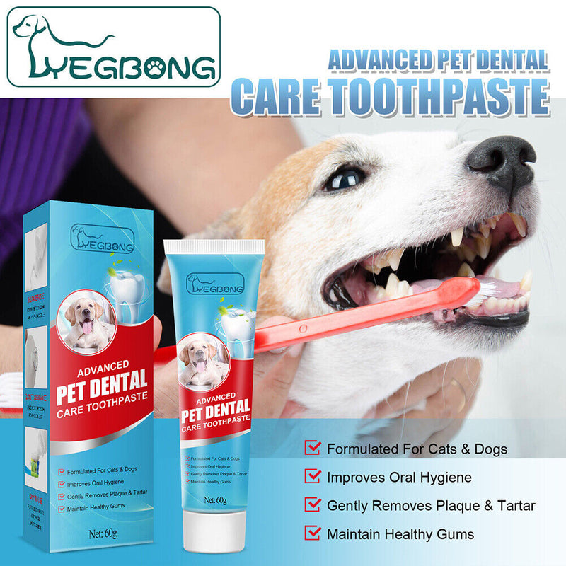 60g Cat Toothpaste Teeth Cleaning Puppy Kitten Enzymatic Toothpaste Pet Products