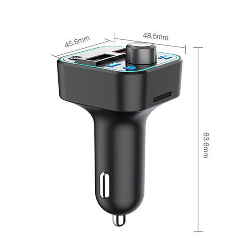 Wireless Bluetooth FM Transmitter Fast Charger Car Charge Adapter MP3 Player