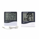 With Clock LCD Digital Thermometer Humidity Meter Temperature Meter Hygrometer
