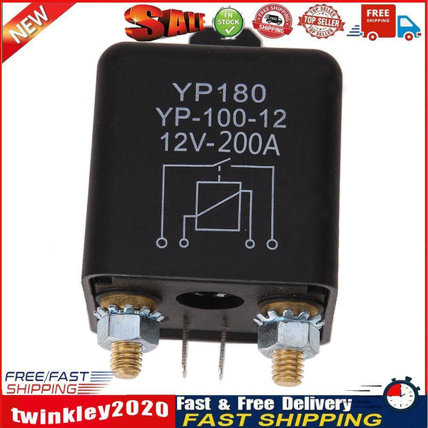 Car Truck Motor Automotive Relay 12V 200A/100A Continuous Type Automoti Newly