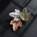 Women Party Leaves Brooch Pin Maple Leaf Brooches Lapel Brooch Corsage Pins