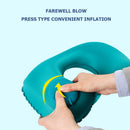 #A U-Shape Travel Pillow Press Type Portable Airplane Car Pillow Bedding Neck
