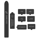 For XBOX Series S X Console Accessories Silicone 8Pcs Dust Proof Cover Guard Set