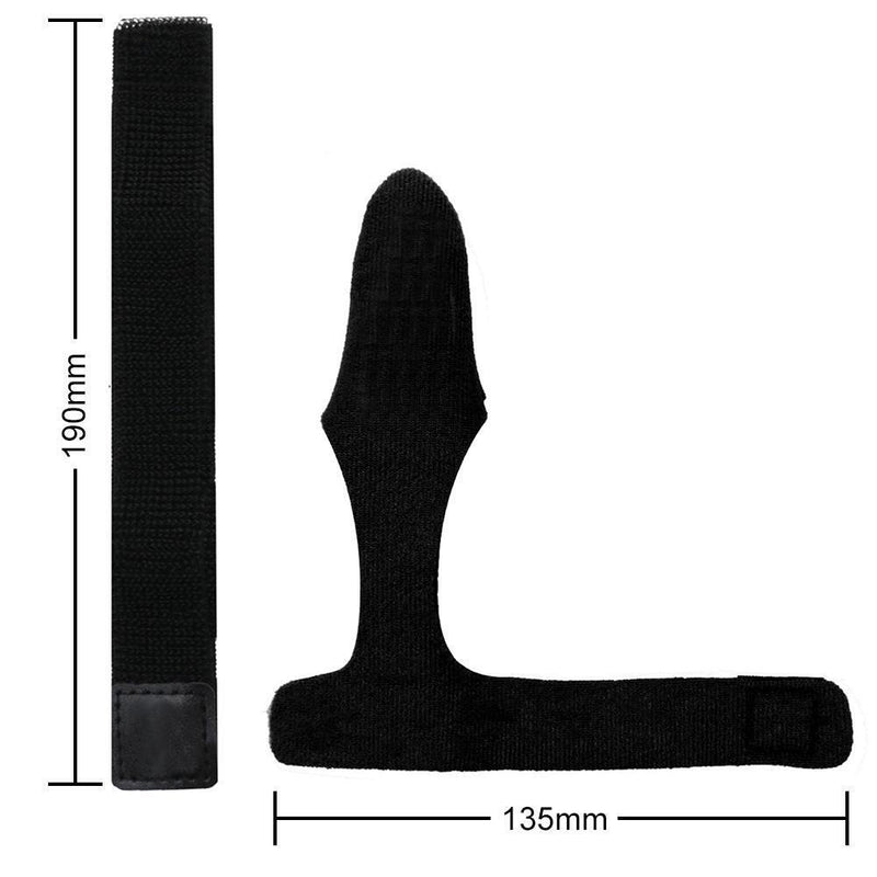 2pcs Fishing Rod Covers Pole Glove Protector+Tie Wrapping Band Belt (Black)