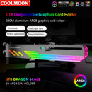 COOLMOON GT8 Horizontal GPU Support Video Card Stand GPU Holder (Black) Newly